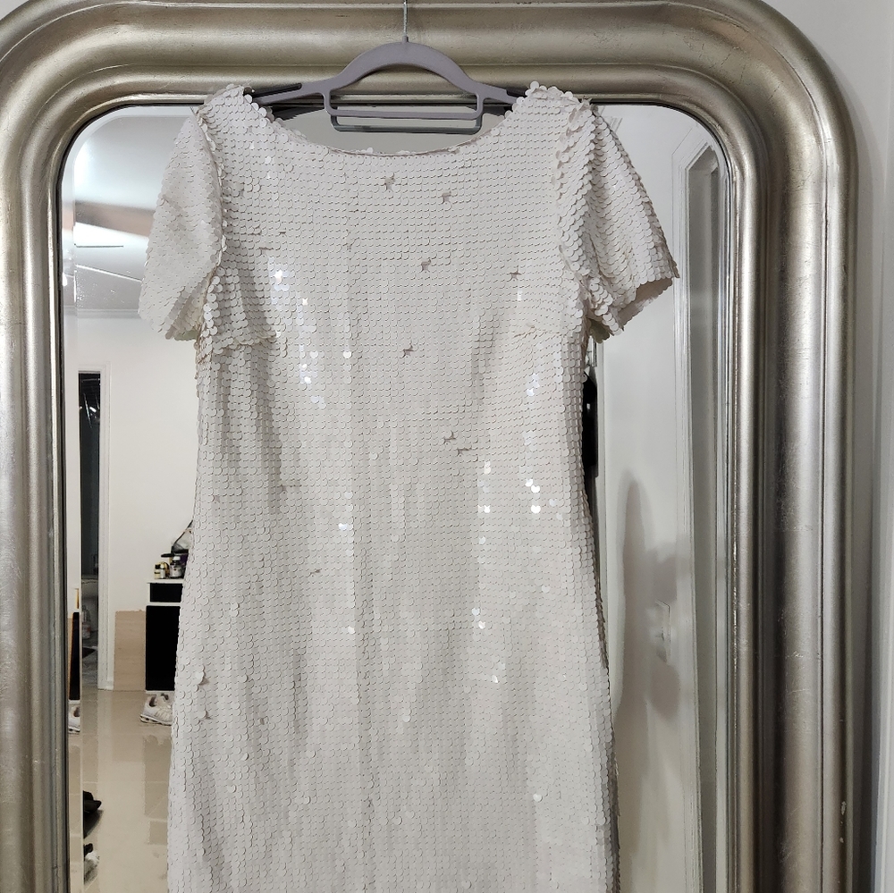 Beautiful white sequence dress